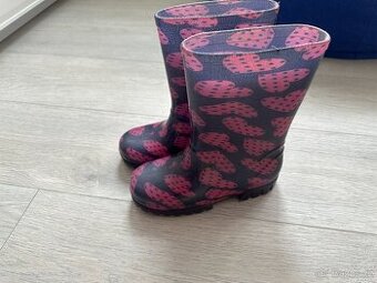 Dívčí fialovo-růžové holínky, vel. 30/31