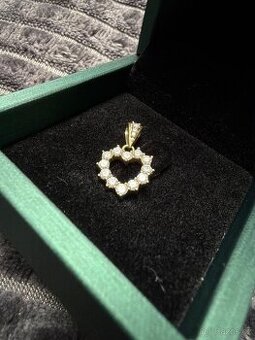 Diamantový přiívěsek AU 585/000 - 1