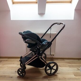 Cybex Priam 4.0 Rosegold 3v1 + příslušenství