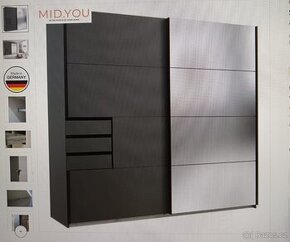 Skříň s posuvnými dveřmi NOVÁ nerozbalená