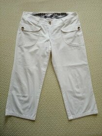 Dámské tříčtvrteční kalhoty bílé XL - 1