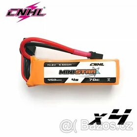 4x Li-Pol baterie 4S 450mAh 70C CNHL MiniStar