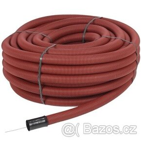 Nová chránička (husí krk) 90mm délka 50m červená