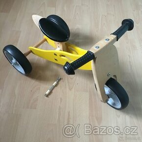 Dřevené odrážedlo Nicko 2v1