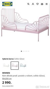 Rostoucí postýlka Ikea Minnen