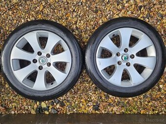 Alu disky Škoda s pneu Hankook R16