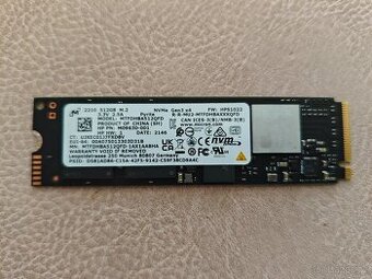 SSD Micron 512GB M.2 NVMe Gen3 x4