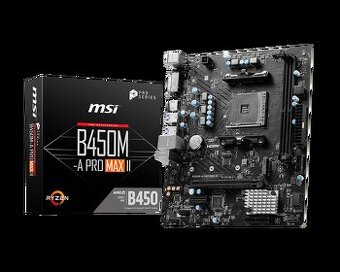 🖥️ MSI B450M-A PRO MAX II – mATX, AM4, DDR4 + WIN 11 Pro