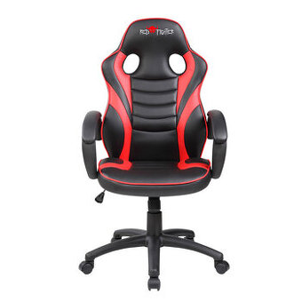 Studentská herní židle Red Fighter C6, černo-červená