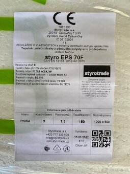 Polystyren EPS 70f 150mm