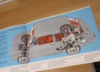 ORIG. PĚKNÝ PROSPEKT FIAT 850, FRANCOUZKY, 12 STRAN, VEL. A4