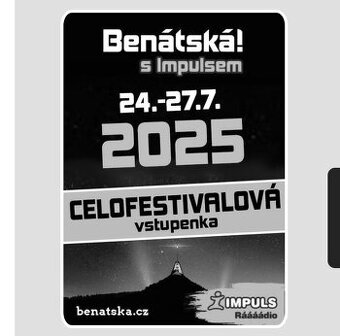 Benátská s impulsemKoupím 4 celofestivalove vstupenky