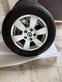 Prodám 4x ALU Disk + kola 195/65 R15 H Škoda Octavia 2,3