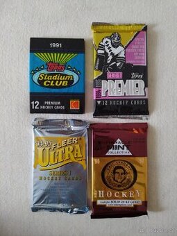 Hokejové karty NHL balíčky a boxy