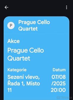 Prague Cello Quarte koncert se kona 7.8.2025 ve 20 hod