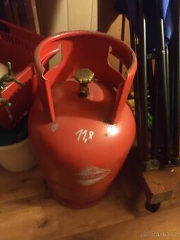 Plynova bomba láhev 10kg skoro plná 8kg propan butan PB