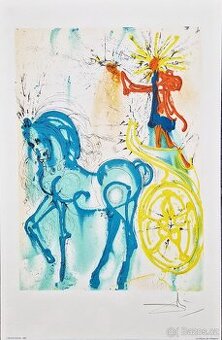 SALVADOR DALI - Le Cheval de Triomp (Certifikát)  litografia
