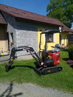 Malý kompaktní minibagr Xiniu XN 10-8, KOOP Diesel 10hp