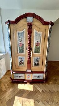 Starožitná ručně malovaná skřín ✔️