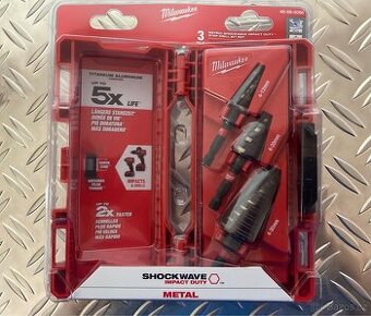 MILWAUKEE SADA STUPŇOVITÝCH VRTÁKŮ SHOCKWAVE 3 KS 48899266