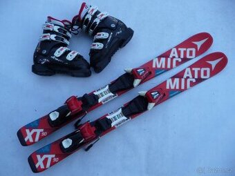 303. Detske lyže ATOMIC - 90 cm + boty NORDICA 31 eu SET