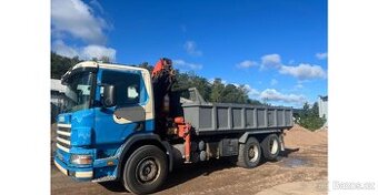 Sklápač Scania 124 rv:1997 Palfinger PK12080