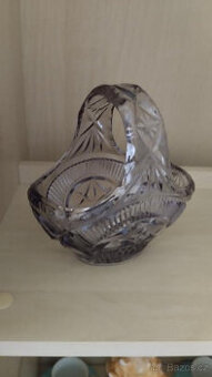 RETRO KOŠÍČEK HUTNÍ SKLO - 2 DRUHY