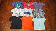 9x triko krátký rukáv a košile vel.92