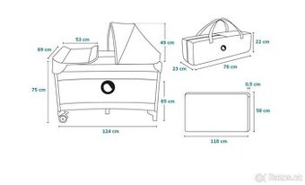 Postýlka skládací