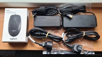 Adaptéry Lenovo / myš Logitech