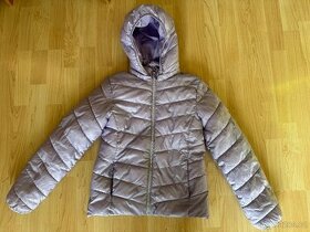 Dívčí světle fialová buřtíková bunda H&M 10-12 let