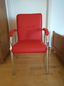 Nové židle koženka/chrom