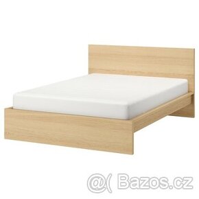 Postel 160x200 MALM + rošty, šuplíky atd..