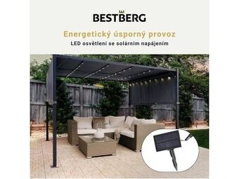 Pergola se solárním osvetlenim
