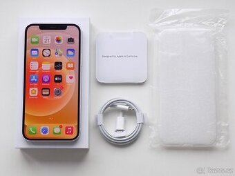 iPhone 12 128GB White, ZARUKA, Baterie 100%