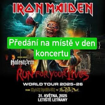 Iron Maiden Praha - prodám vstupenky na stání