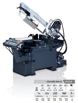 PEGAS POLOAUTOMATICKÁ PÁSOVÁ PILA NA KOV 230x280 SHI-LR