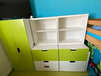 Nábytek IKEA Stuva bílá - zelená kombinace