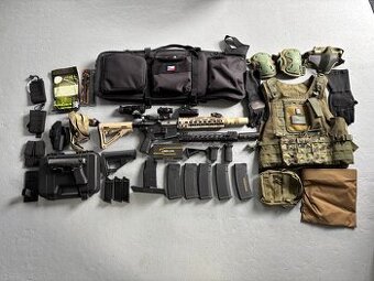 Airsoft výbava WE Glock18C, Specna Arms série Edge M4