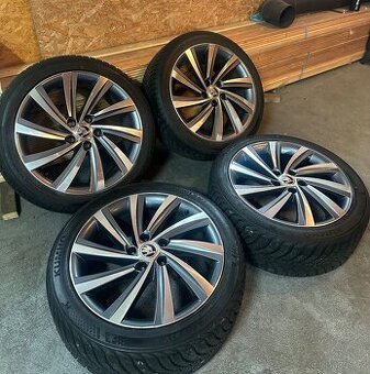 ALU Kola ŠKODA 5x112 R18 PERSEUS Zimní Pneu 225/45/18