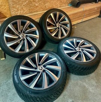 ALU Kola ŠKODA 5x112 R18 PERSEUS Zimní Pneu 225/45/18