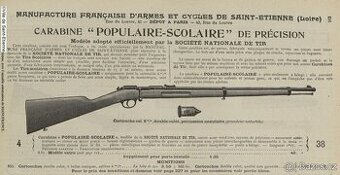 Puška Lebel Flobert v ráži 22/6 mm