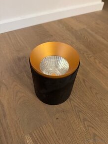 Stropní bodové světlo černá/zlatá 7ks