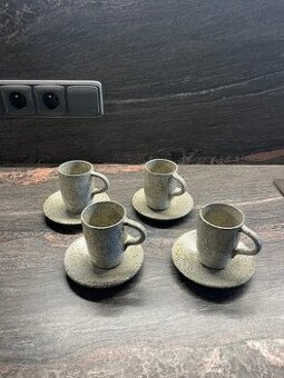 Keramické podšálky s hrníčky 4ks