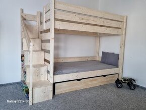 NOVÁ patrová postel, palanda 90x200