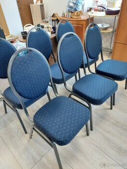 6 žildli kovove z polstrovaním