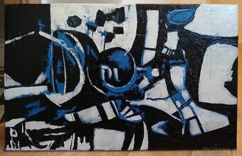 Obraz - Trapped in blue - Olejomalba