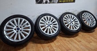 Alu kola R17 5x108 Ford + letní pneu 215/50/17 Nokian