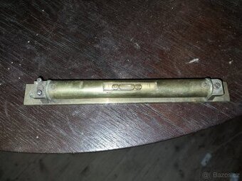 Starožitná mosazná vodováha