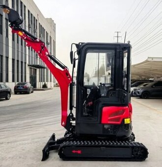 kabinový minibagr,pásový bagr,bagr s kabinou,motor Kubota